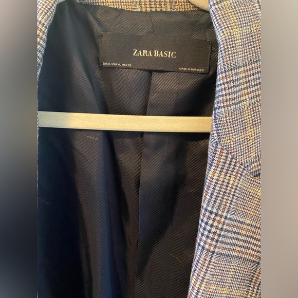 Zara Double Breasted Plaid Jacket - Picture 8 of 8